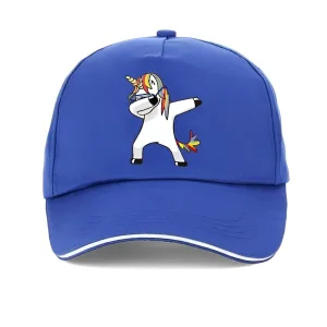 Casquette Licorne Dab Bleu