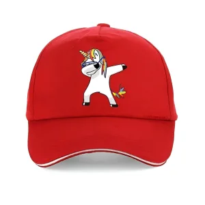 Casquette Licorne Dab Rouge