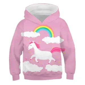pull licorne arc-en-ciel magique