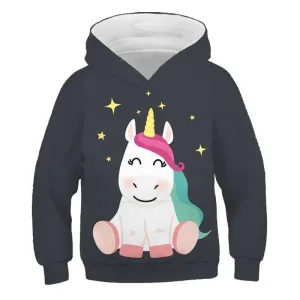 pull licorne kawaii coloré