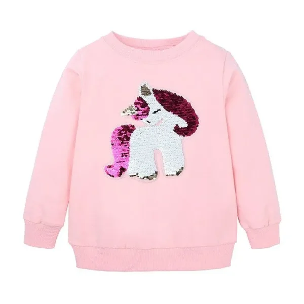 pull licorne sequin frontal